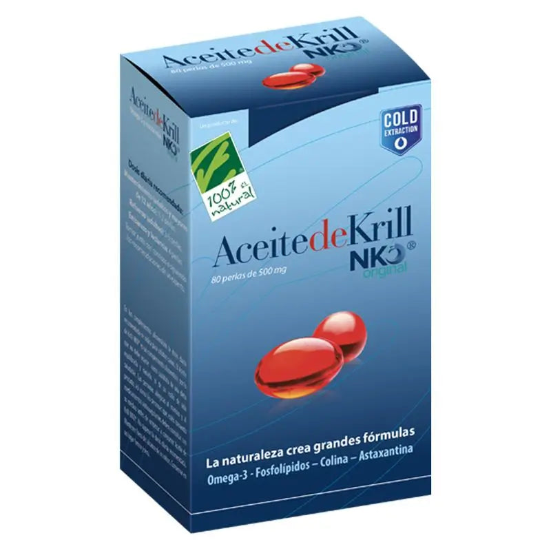 100%Natura Krill Oil Nko , 120 pearls