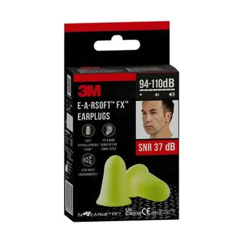 3M™ Earsoft™ Noise Earplugs - Fx™, Snr 37 Db, 5 pairs