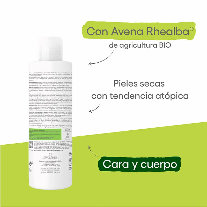 A-Derma Exomega Control Emollient Cleansing Gel 500 ml