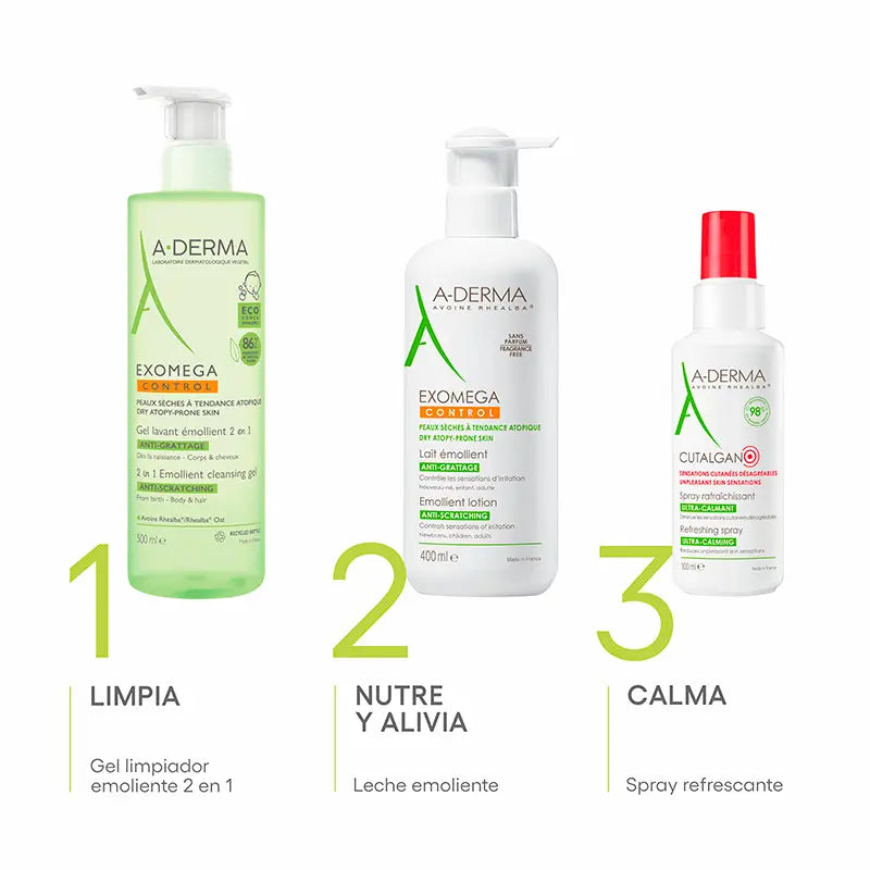 A-Derma Exomega Control Emollient Body Milk 400 ml