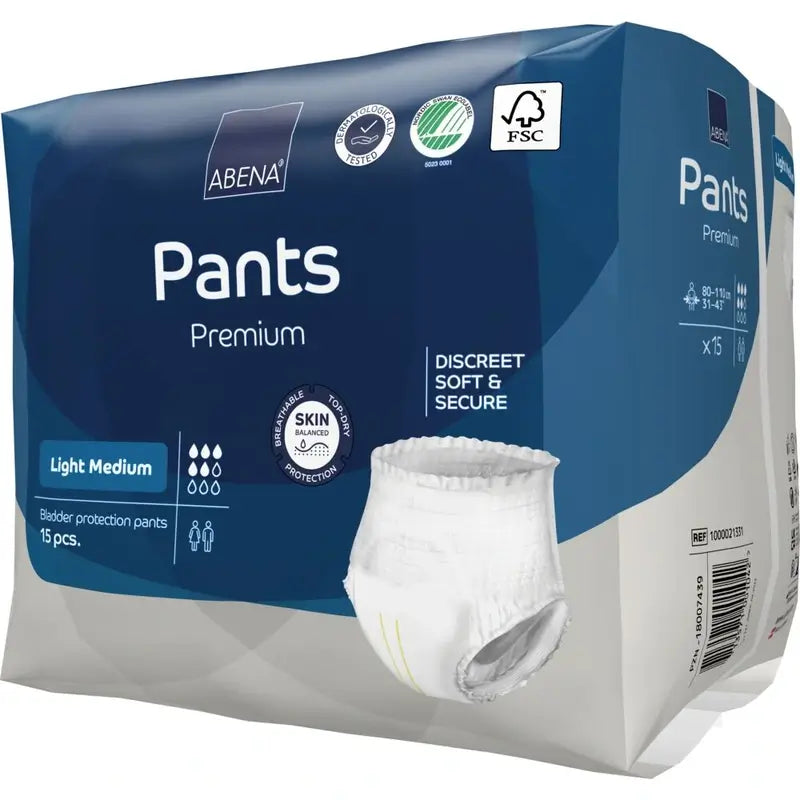 Abena Pants Premium Light, Size M, 15 pieces