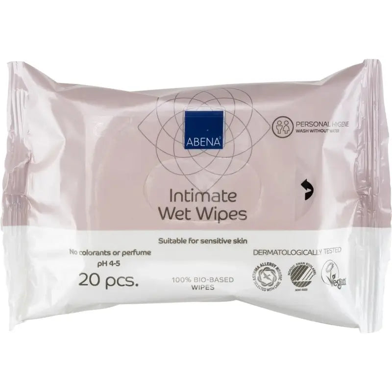 Abena Intimate Wipes, 20 wipes