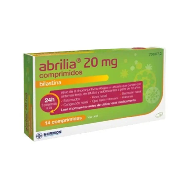 Bilastine Abrilia Normon 20 mg, 14 Tablets
