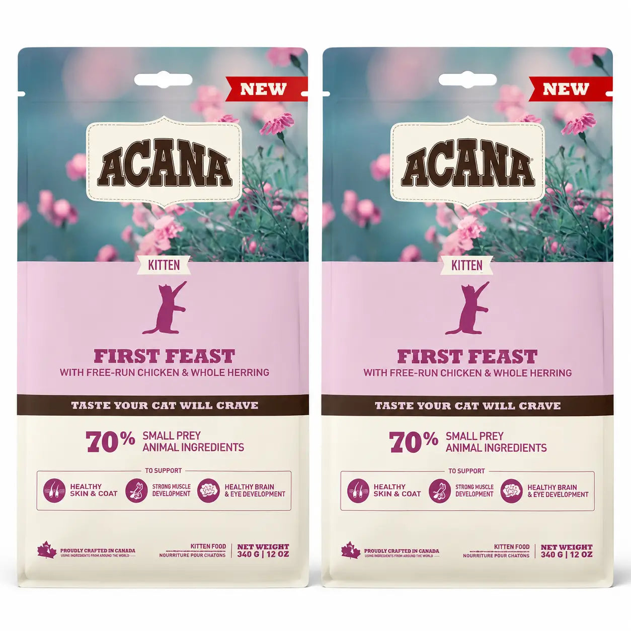 Acana Feline Kitten First Feast 1,8 Kg Cat Food , pack 2