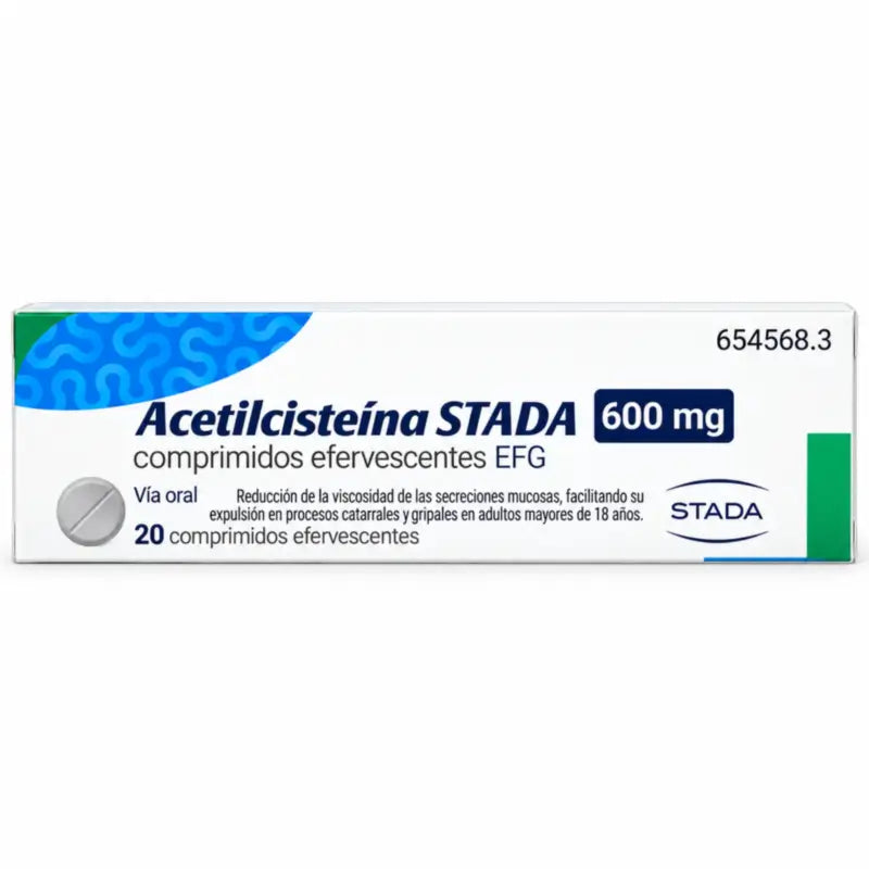 Stada Acetylcysteine Efg 600 mg 20 effervescent tablets