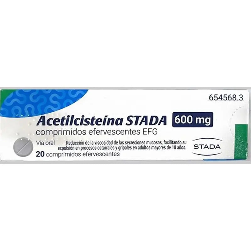 Stada Acetylcysteine Efg 600 mg 20 effervescent tablets