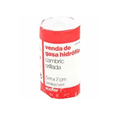 Acofar Hydrophilic Gauze Bandage 5M x 7Cm