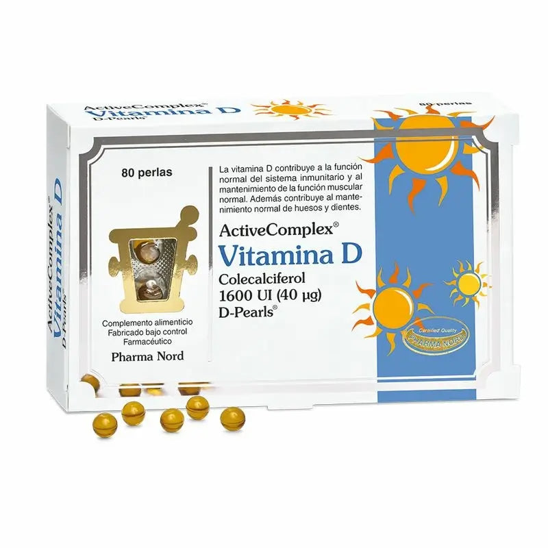 ActiveComplex® Vit. D 40 mcg. 1600 IU, 80 pearls