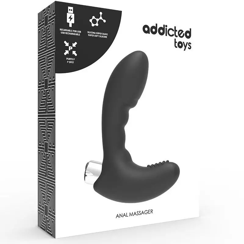Addicted Toys Rechargeable Prostate Vibrator Black Model 4