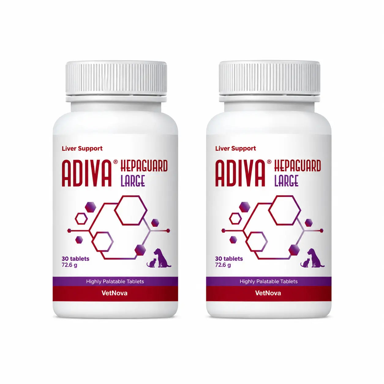 Adiva Vetnova Adiva Hepaguard Large, 30 Tablets , pack 2