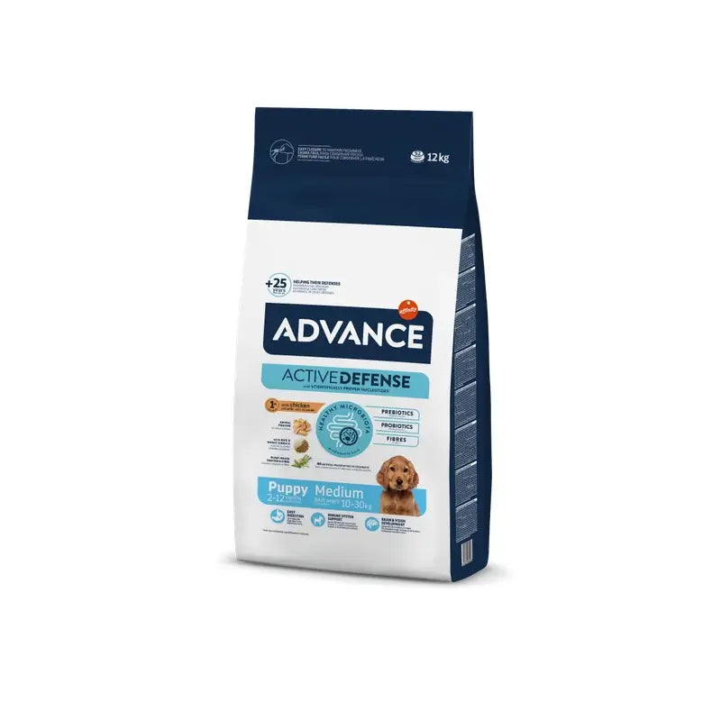Advance Canine Puppy Medium Chicken Rice 12Kg, dog food for dogs