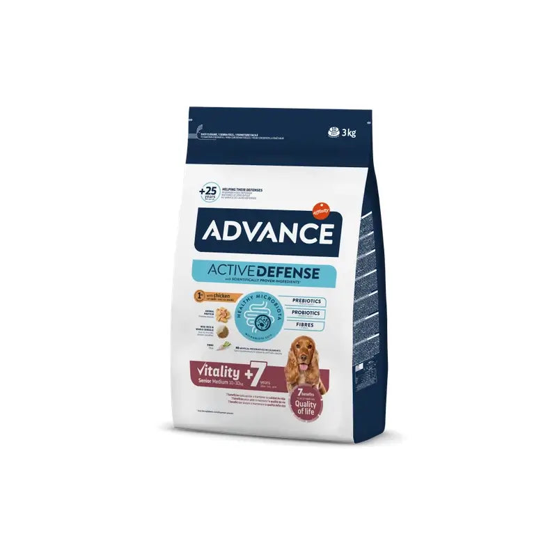 Advance Canine Senior Medium Chicken Rice 3Kg, dog food for dogs