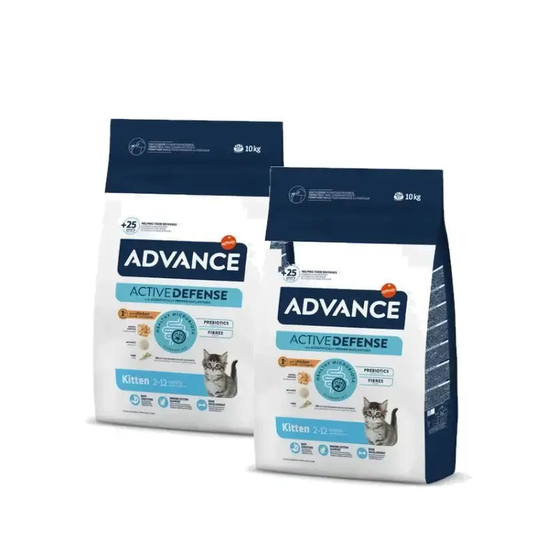 Advance Feline Kitten Chicken & Rice, Pack of 2 x 10 kg, cat food