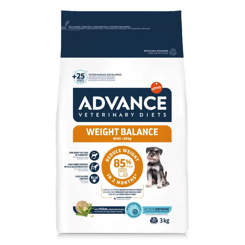 Advance Weight Balance Dog Food, Mini, Superpremium, 3 kg