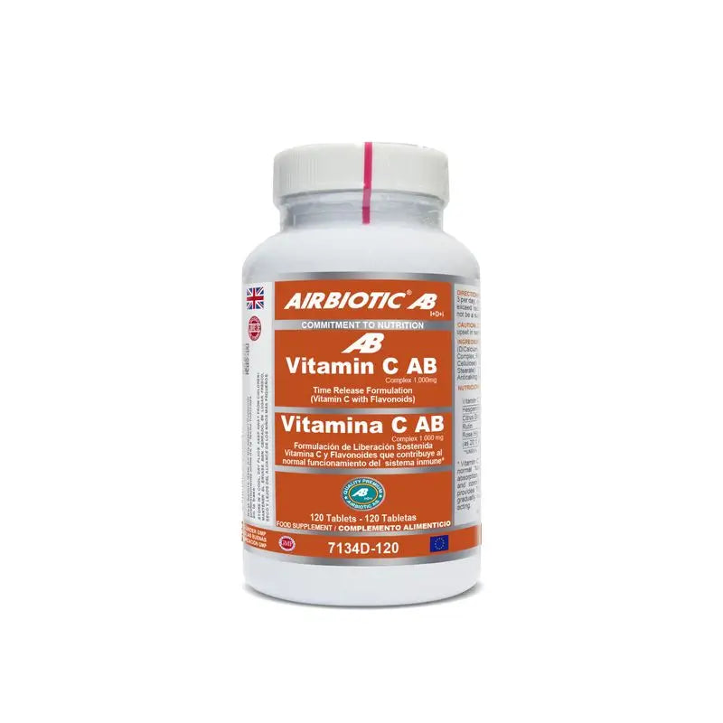 Airbiotic Vit C Ab Complex 1.000 Mg Sustained Release, 120 Tabs
