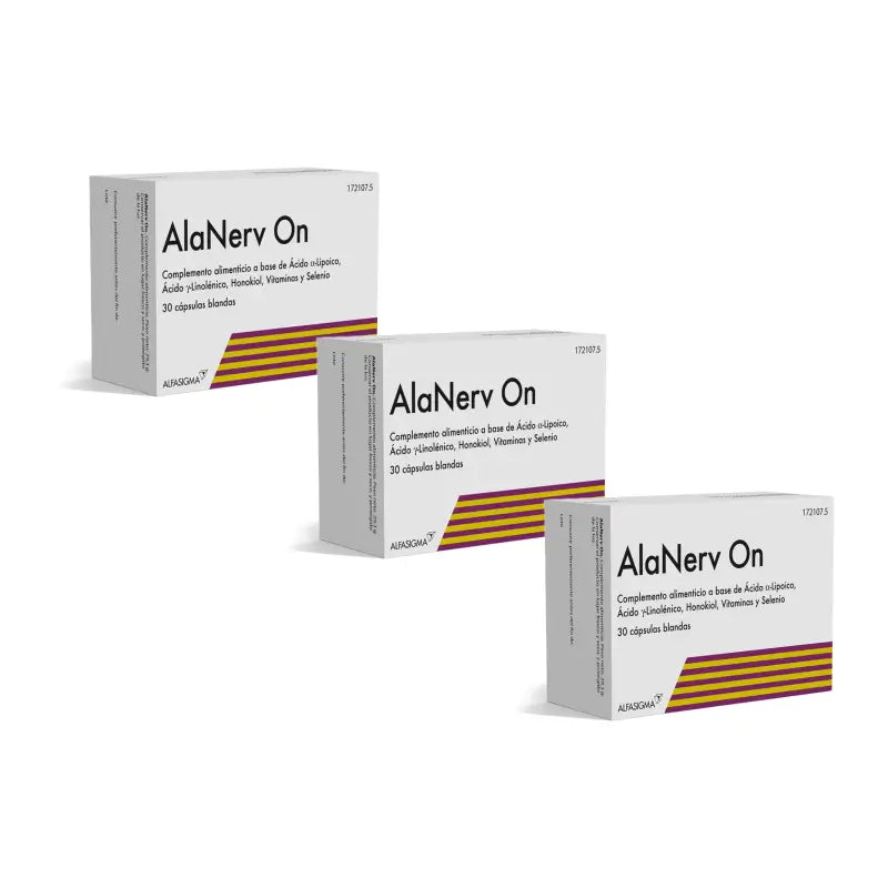 AlanervON Pack of 3 x 30 Soft Capsules