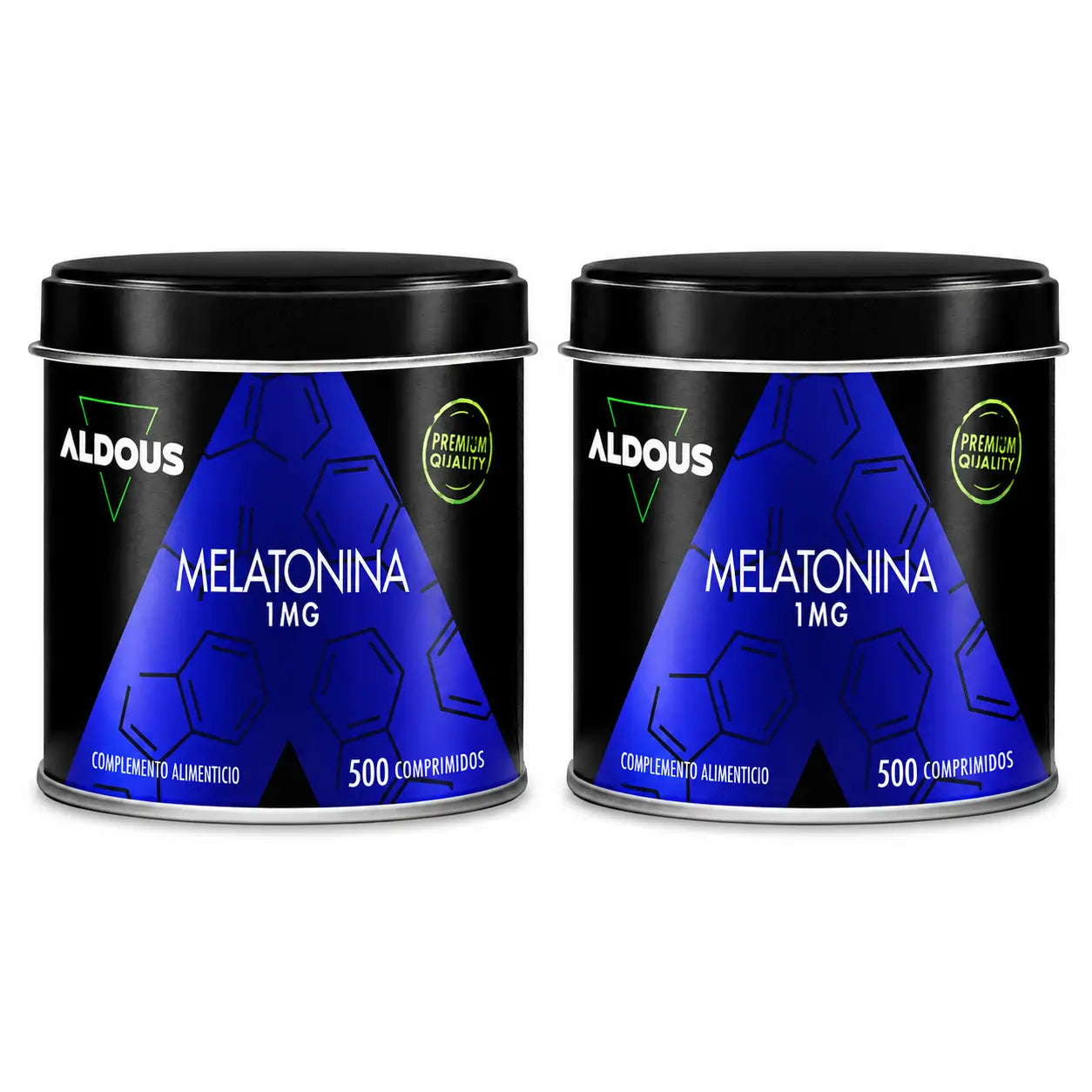 Aldous Labs Food Supplement Pure Melatonin 1 Mg , 500 Tablets , pack 2