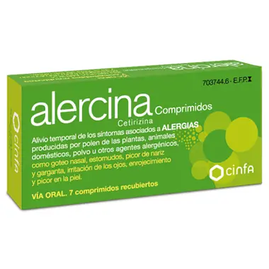 Alercina 10 mg 7 Film-coated Tablets