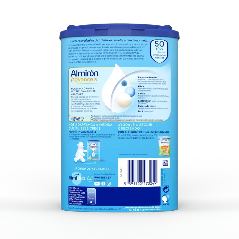 Almirón Advance 3, 4 x 800 grams