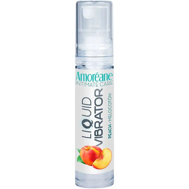 Amoreane Vibrating Liquid Water Based Vibrator Peach 10 Ml