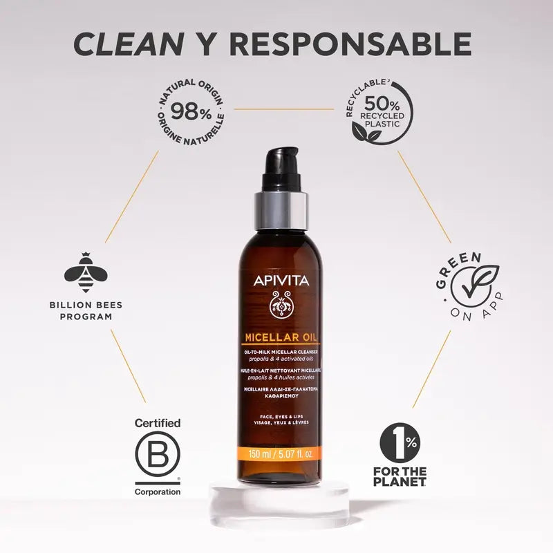 Apivita Micellar Cleansing Oil, 150 ml