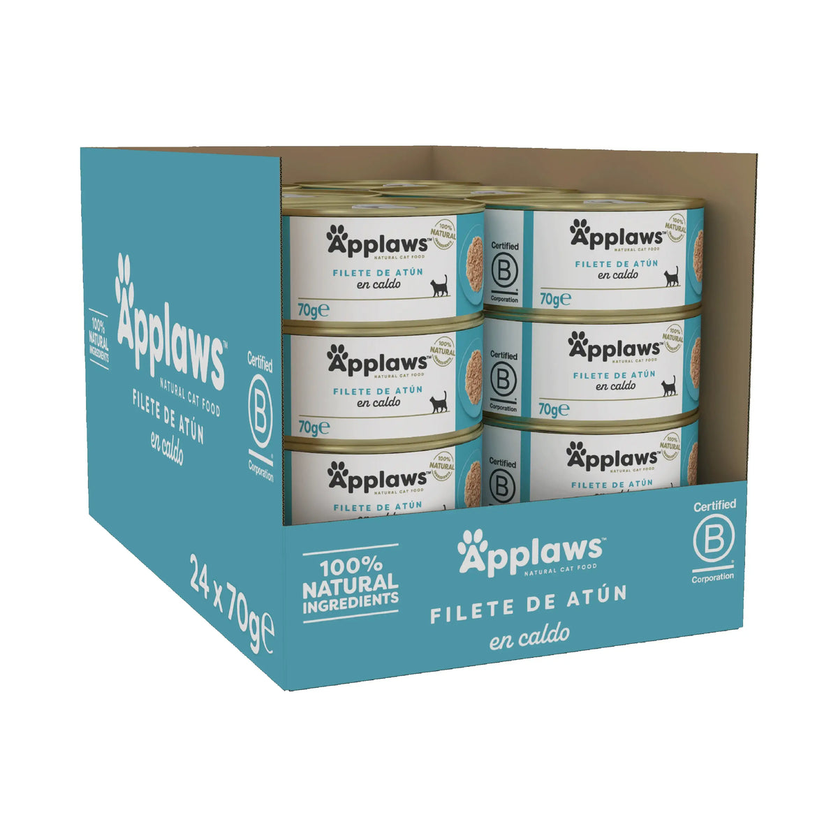 Applaws Cat Tuna Fillet Can 24X70Gr