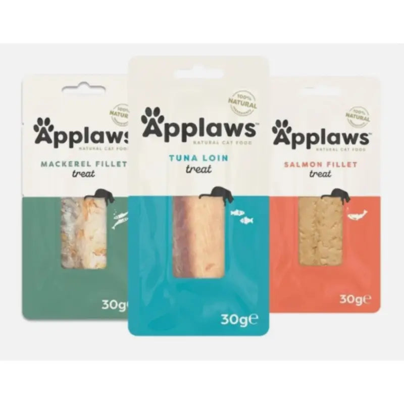 Applaws Cat Snack: Mackerel, Salmon and Tuna Mix, 12 x 30 g