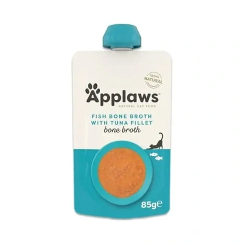 Applaws Cat Fish & Tuna Fillet Bone Broth 12X85Gr