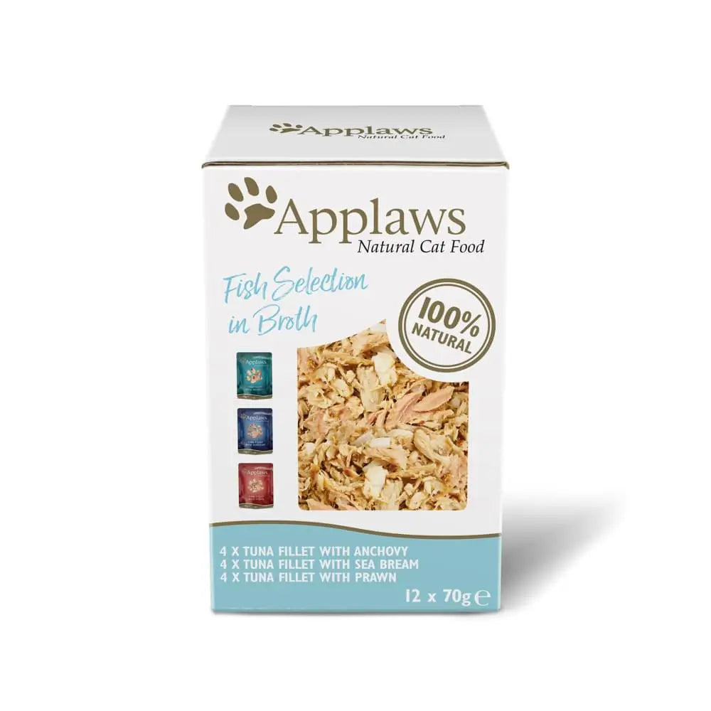 Applaws Cat Fish Broth Sachet Multipack 12X70