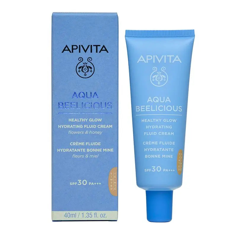 Apivita Aqua Beelicious Illuminating Fluid Cream SPF30, 40 ml