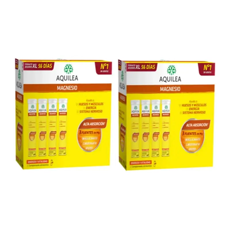 Aquilea Energy & Vitality Magnesium Effervescent , 2X56 Tablets
