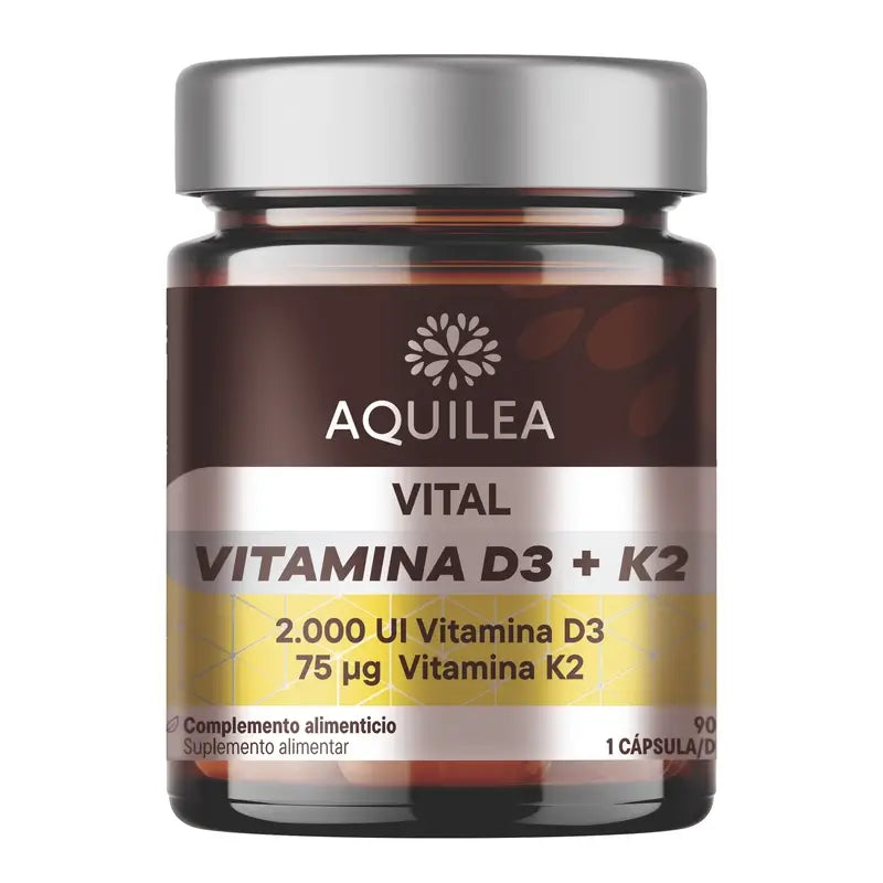 Aquilea Vitals Vit D3+K2, 90 capsules