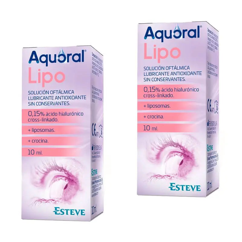 Aquoral Lipo Pack Ophthalmic Drops, 2 x 10 Ml