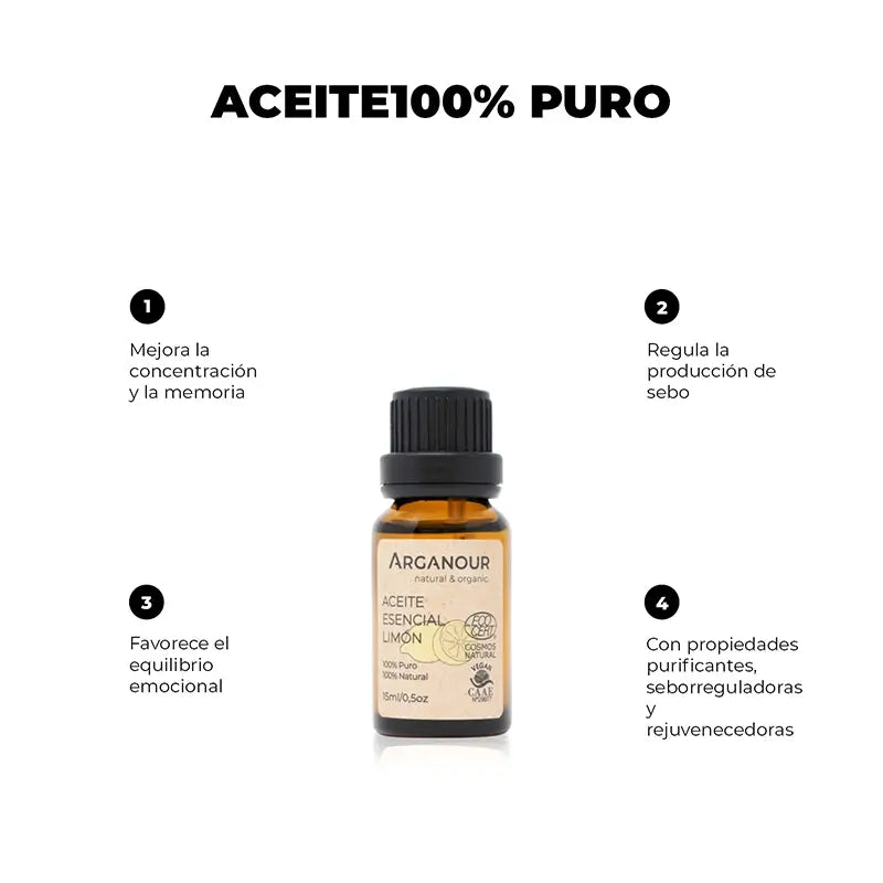 Arganour Essential Oil Lemon Essential Oil, 15 Ml