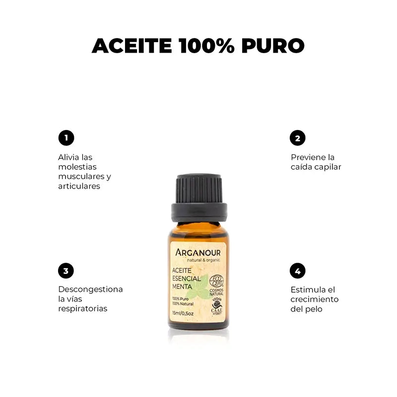 Arganour Essential Oil Peppermint Essential Oil, 15 Ml