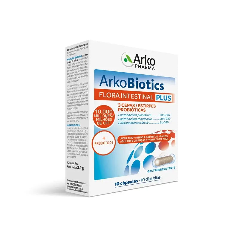 Arkopharma Arkobiotics Intestinal Flora Plus, 10 capsules