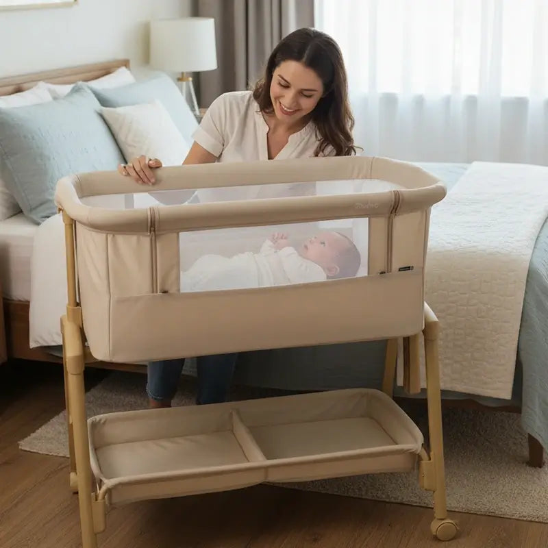 Asalvo Smart Beige Mini Crib