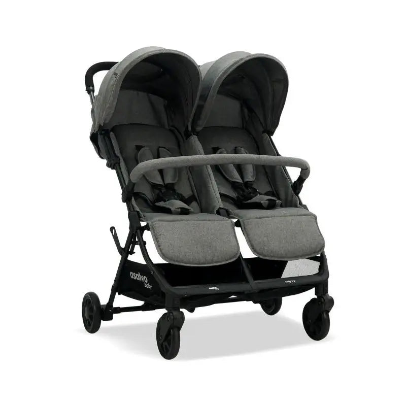 Asalvo Double Stroller Henry Grey