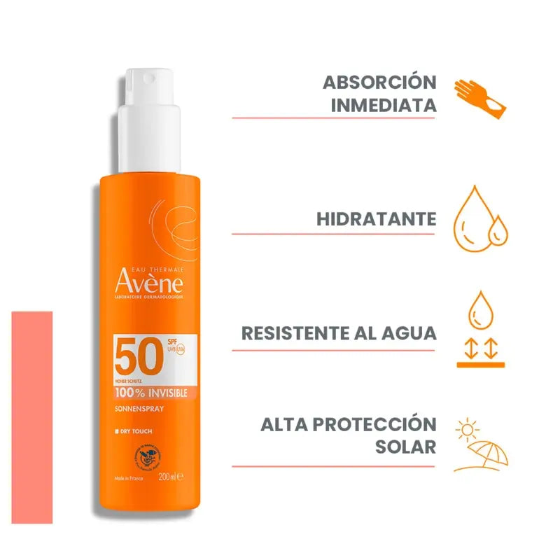 Avène Sun Spray Sensitive Skin SPF 50+ 200 ml