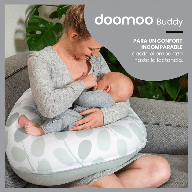 Babymoov Maternity & Nursing Pillow Doomoo Buddy Leaves Aquagreen