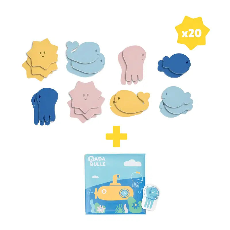 Badabulle Bundle: Bath Book & Puzzle, 20 pcs.