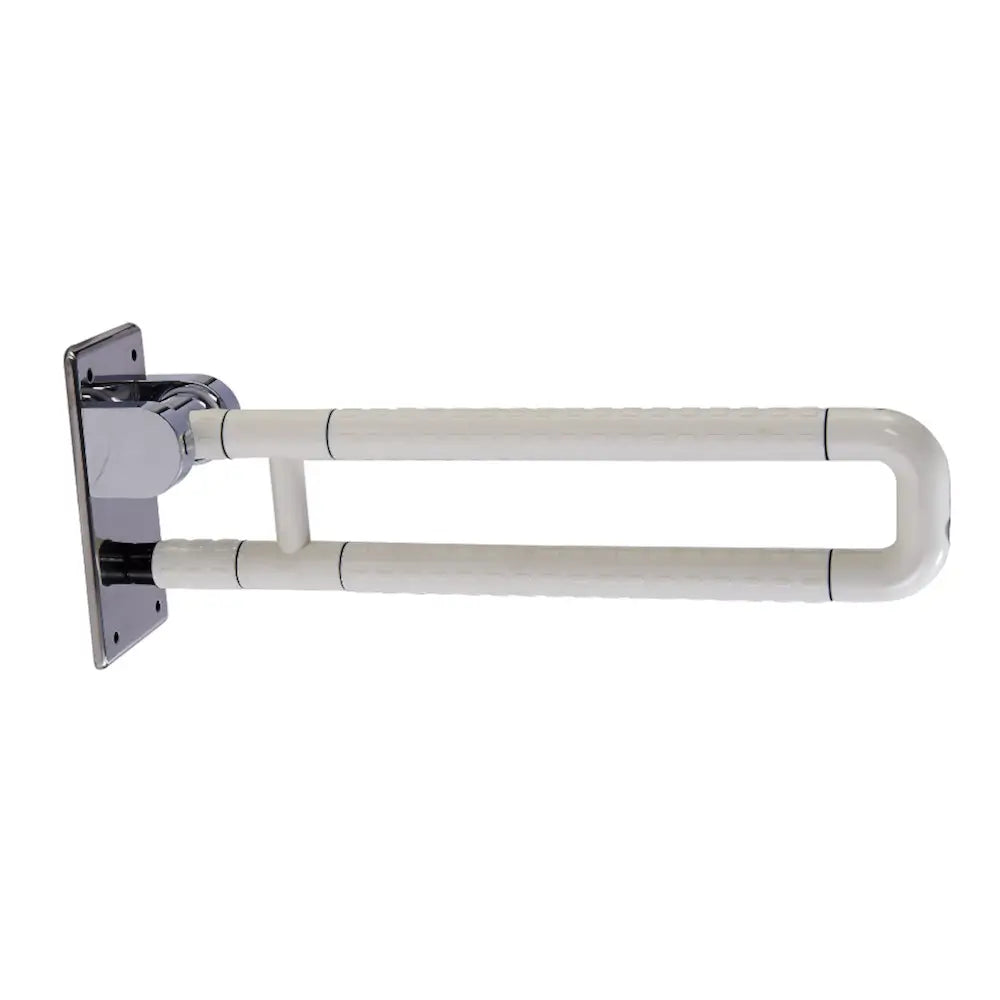 folding stainless steel bar, white