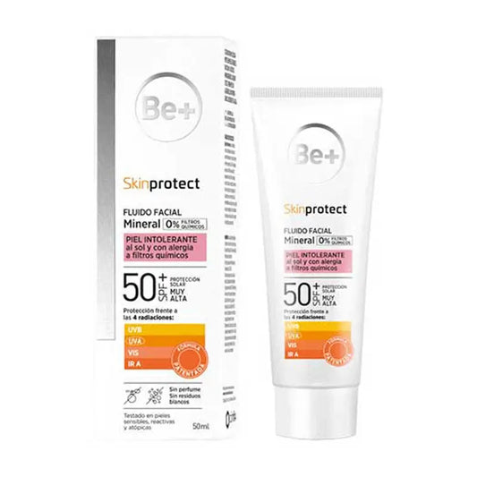 Be+ Skin Protect Intolerant Skin 100% Mineral SPF 50+, 50 ml