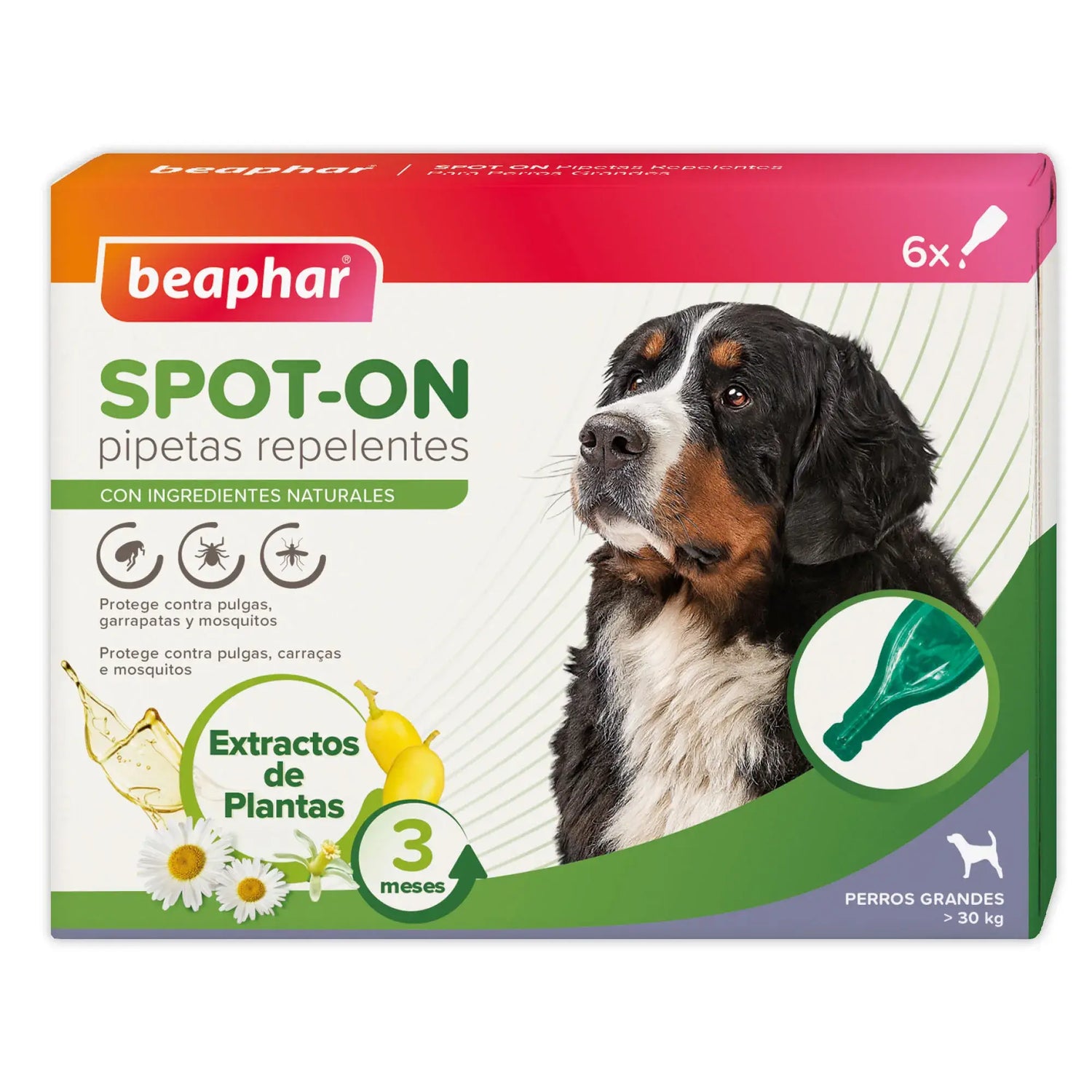 Beaphar Repulsive Antiparasitic Pipettes Large Dog, 6x2 ml