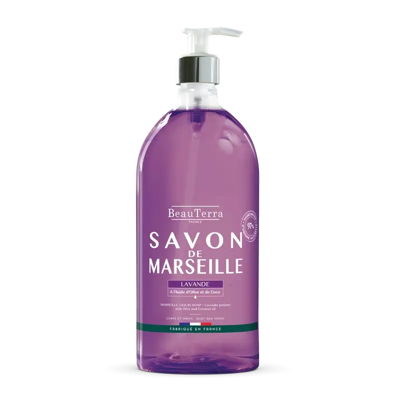 Beauterra Marseille Soaps Marseille Soap Lavender , 1000 ml