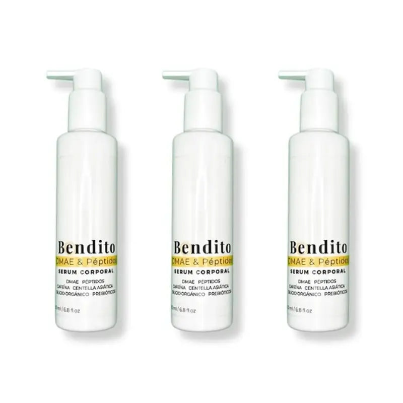 Bendito Dmae & Peptides Body Serum, 3x200 ml