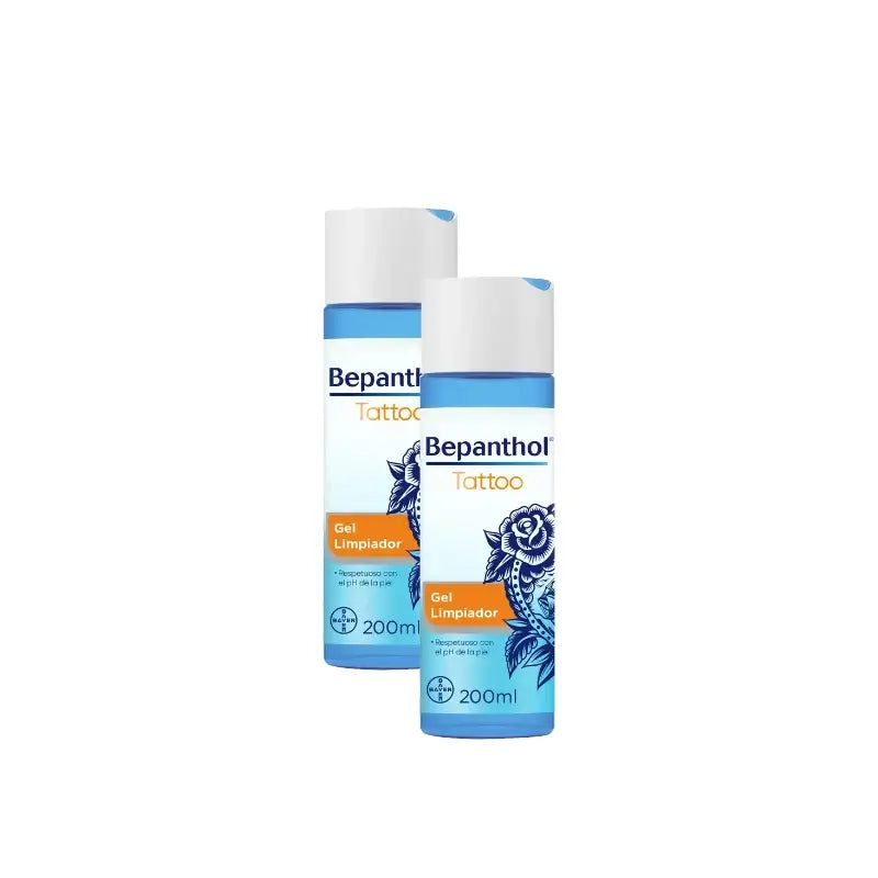 Bepanthol Tattoo Cleansing Gel, Pack of 2 x 200 ml