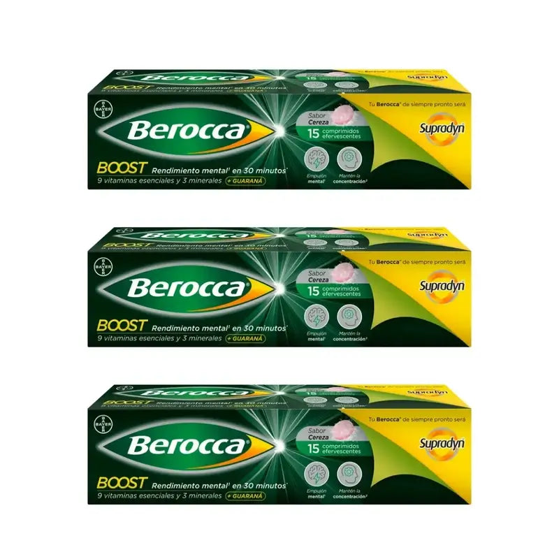 Berocca Boost, 3X15 Effervescent Tablets