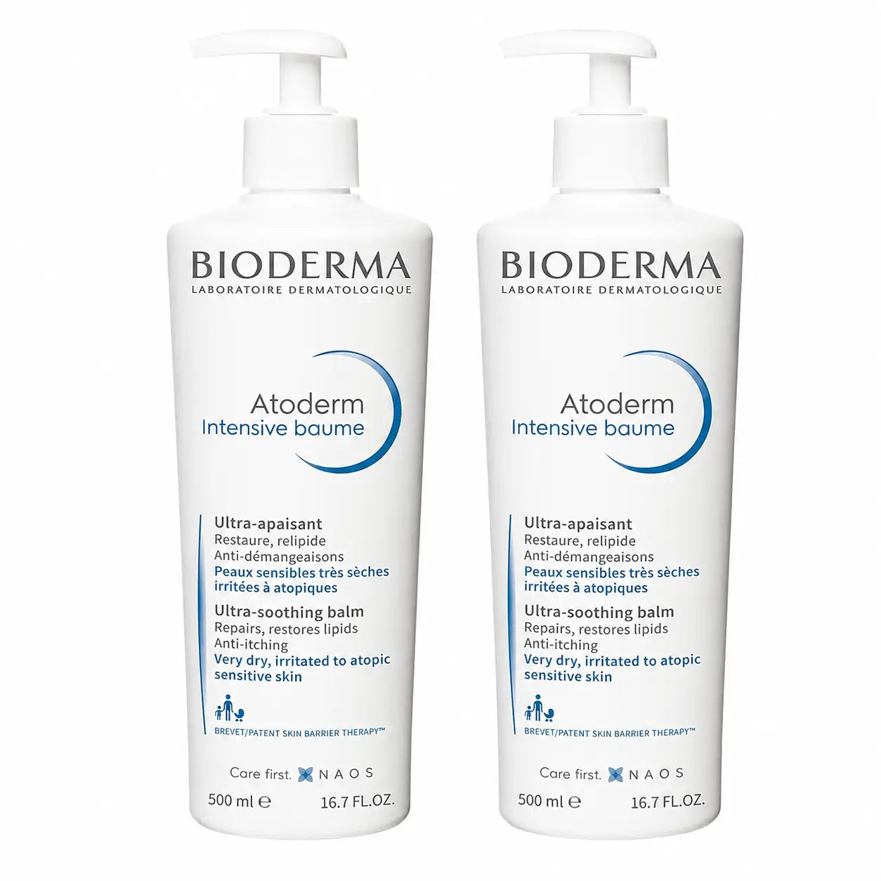 Bioderma Atoderm Intensive Baume 500 ml, pack of 2