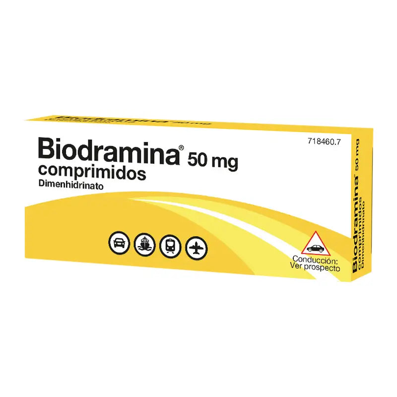Biodramine 50 mg 12 tablets